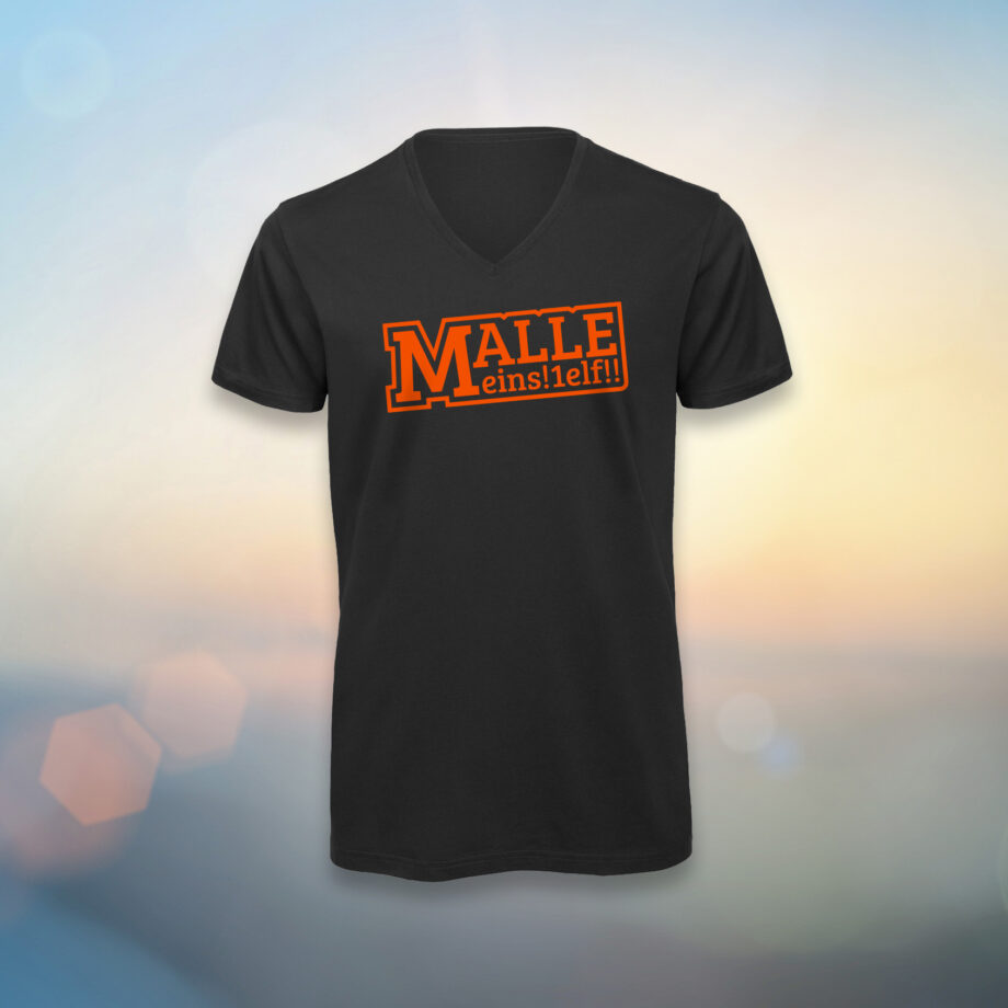 031_MALLESTYLE_Mann_V_Shirt_Schwarz_Orange