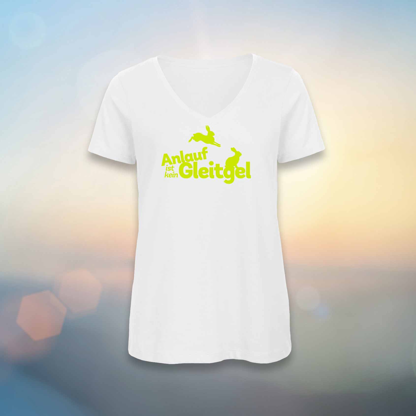 T-Shirt Frauen “Anlauf ist kein Gleitgel” – MalleStyle